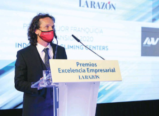 Israel Macià en los premios de La Razón